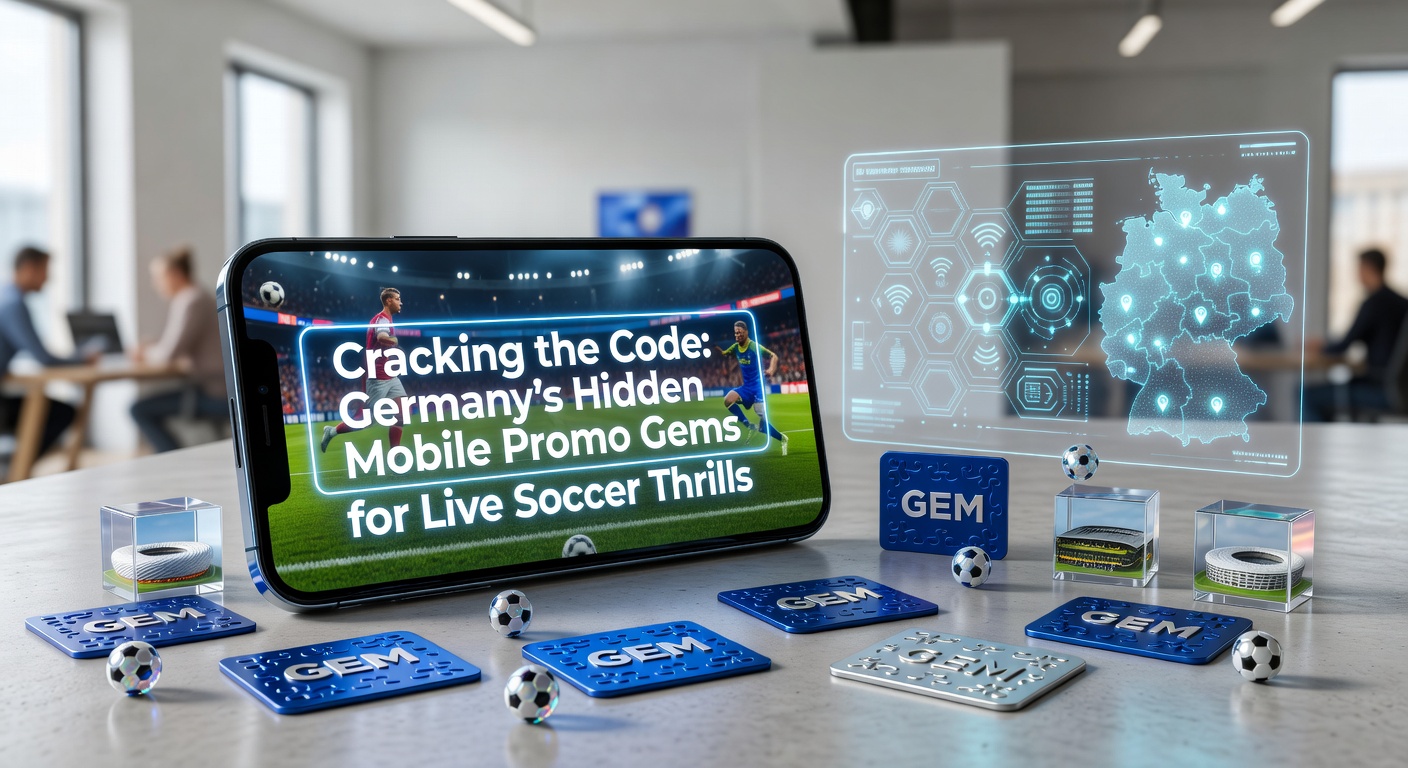 Fußballstadion bei Nacht mit Overlay von Mobile-App-Screenshots und Promo-Icons, symbolisiert Live-Action und digitale Angebote
