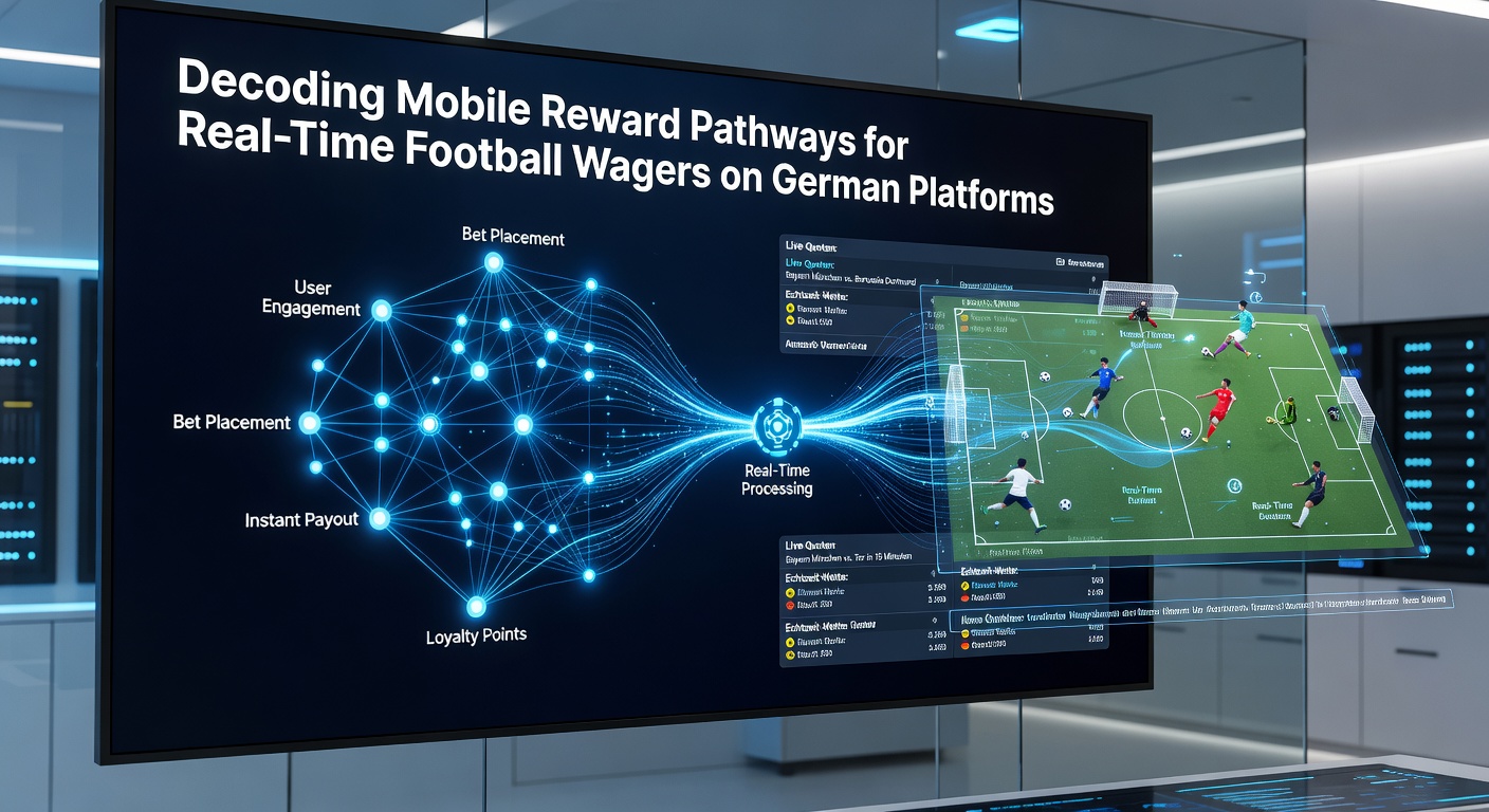 Mobile App-Oberfläche mit Live-Fußballwetten und Belohnungsfortschritt auf einem Smartphone