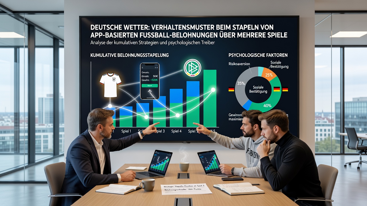 Darstellung von App-Oberflächen mit gestapelten Belohnungen für Fußballwetten in Deutschland