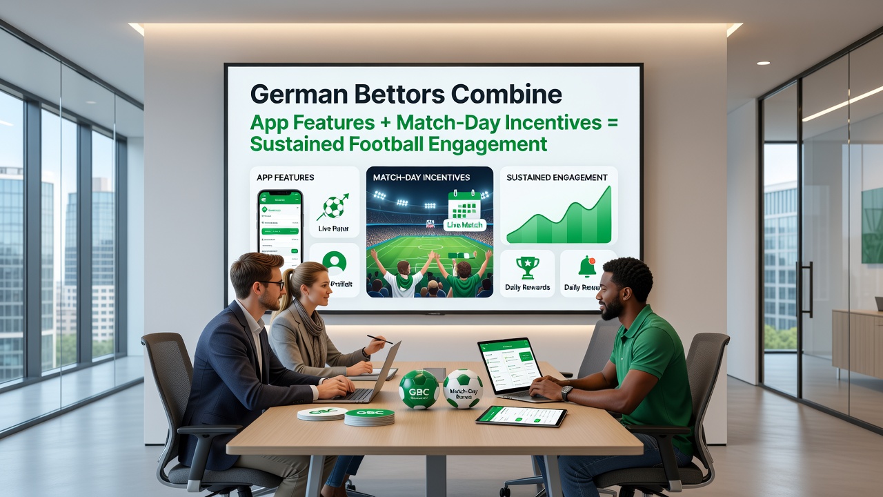 Interaktive App-Oberfläche mit Match-Day-Anreizen und Live-Statistiken für deutsche Fußballwetter
