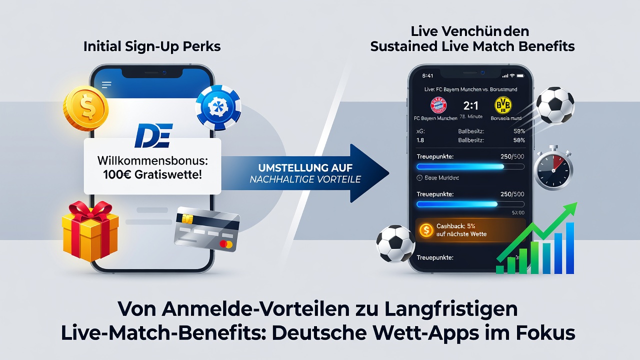 Beispiel für Live-Match-Belohnungen und gestaffelte Anreize in mobilen Wett-Apps